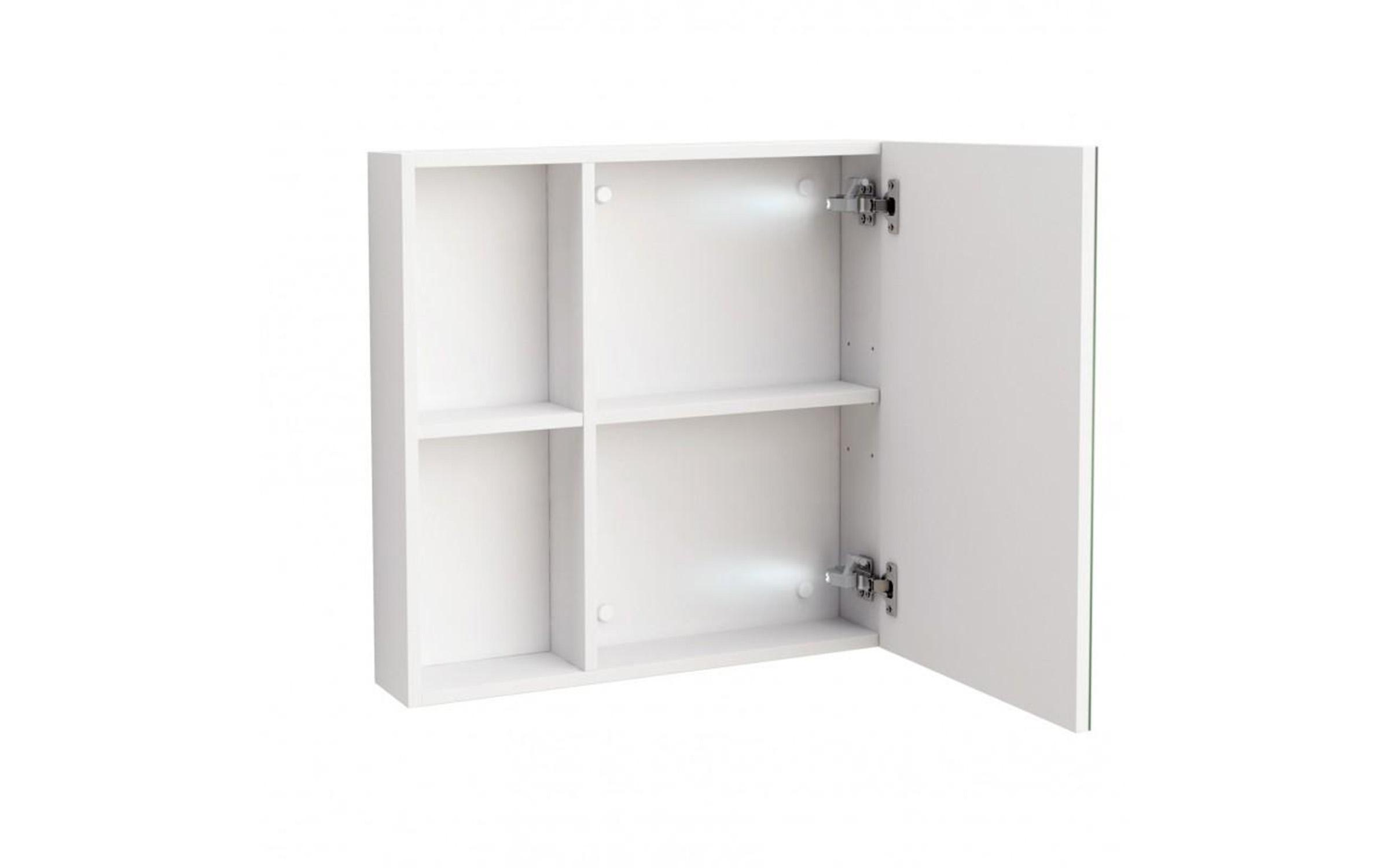 PVC mirror bathroom cabinet ICMC 6014-60, white  2